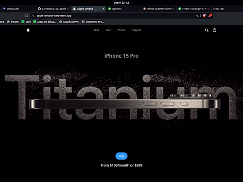 Apple-website clone