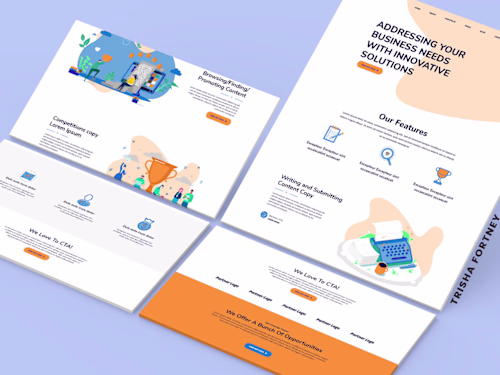EpicWritr Modern Website Layout