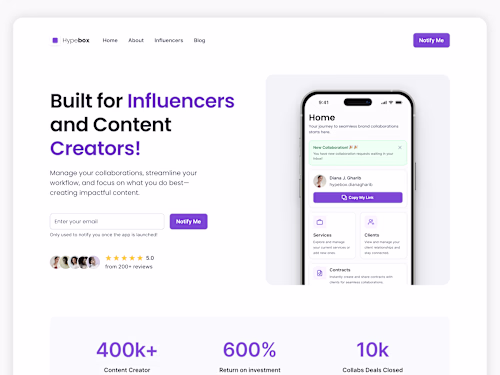 App Landing Page - Design & Webflow Development