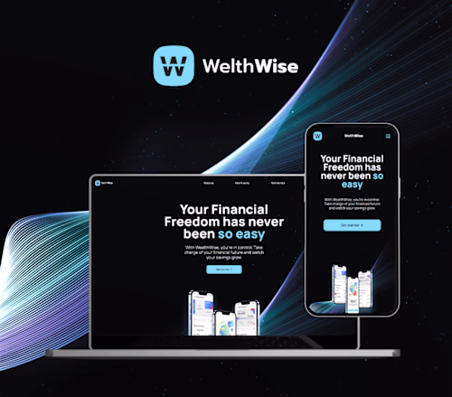A Fintech App Landing Page in Framer