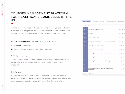 Courses Management Platform