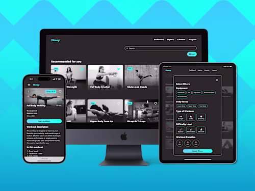 Fitney Mobile-First App | UI Design