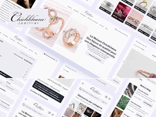 Jewelry Chichkhane : Luxury retail webiste Redesign 