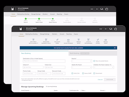 A Robust Booking Portal Tailored For Corporate Guests - Web App