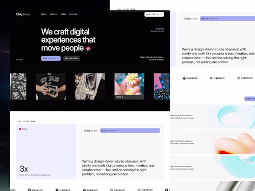 Obliq Studio — Creative Agency & Design
