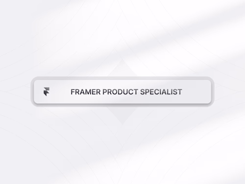 Framer Product Specialist 