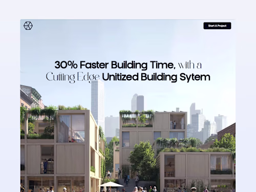 Future-Forward Website for Qube Modular Construction