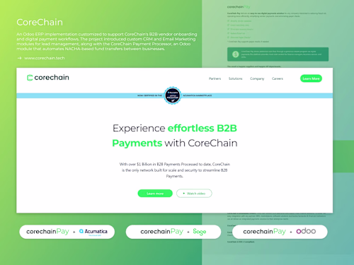 CorechainPay: Odoo ERP & B2B Payment Integration