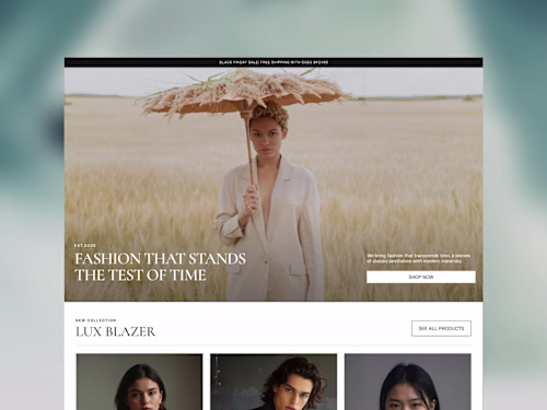 Fashion E-commerce Framer Development