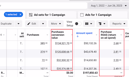 Maximizing ROI for an E-commerce with FB ads