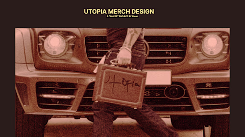 TRAVIS SCOTT UTOPIA MERCH DESIGN