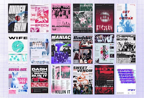 Kpop Song Poster Collection