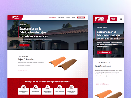 Fantini Roof Tiles - Visual ID and Web Design