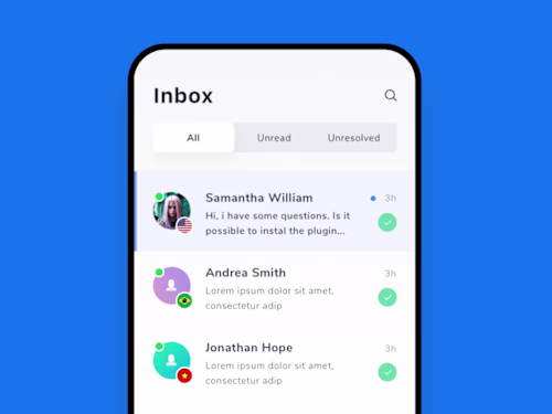 Crisp - Clean Design for Customer Messaging App