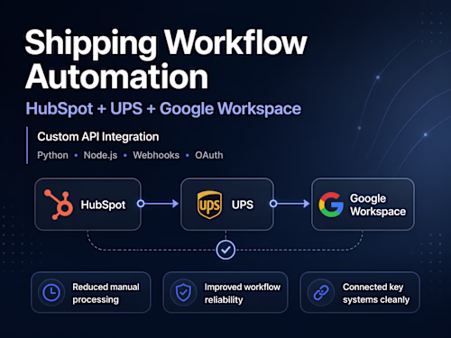 Built a custom integration connecting