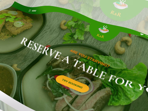 Restaurent web design or UX UI