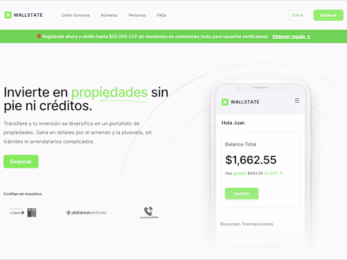 WallState - Real Estate investment platform for as little as $1.