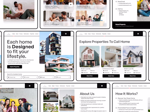Rated Property Real Estate Web Design & Prototype
