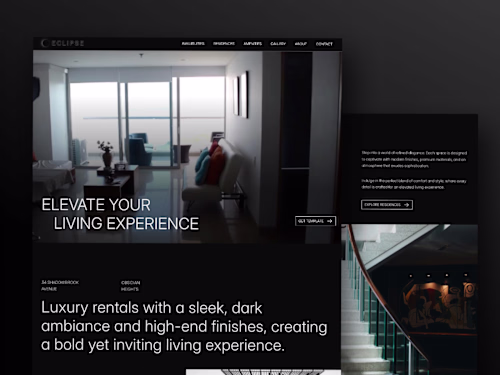 ECLIPSE - Luxury Apartment Rental Framer Website