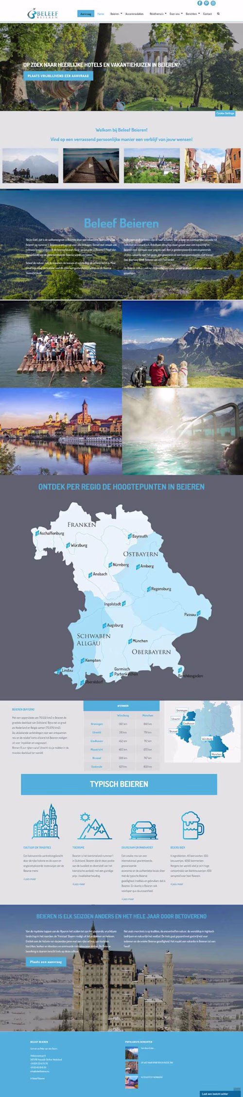 Beleef Beieren A website to promote the region in Germany