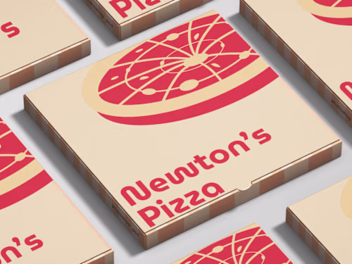 Newton's Pizza Brand Identity