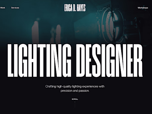 Webflow Customization: Concert Lighting Designer