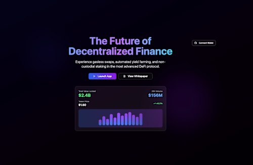 Genesis — DeFi Analytics Dashboard