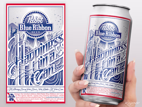 Happiness in a Can - Pabst Blue Ribbon Beer competition