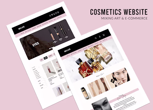 Beaute Website Design on Behance