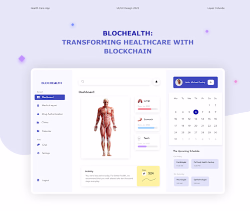 Blockchain in Healthcare - UI/UX Case Study 
