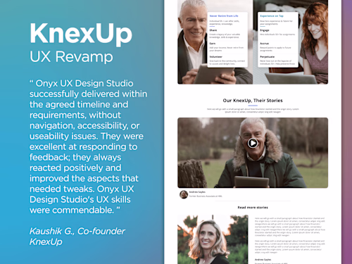 Revamping of KnexUp UX