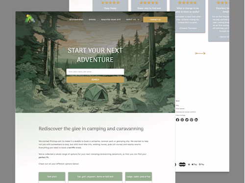 Landing Page Re-design - Concept Project