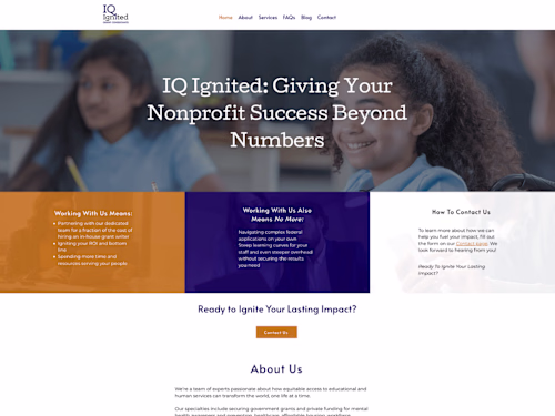 IQ Ignited | Website Design (Contributor)