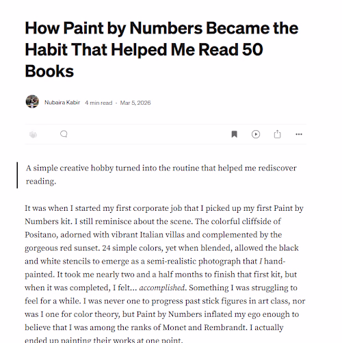 Medium Article -- How Paint