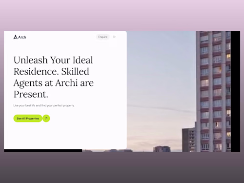 Arch Realty - Framer Template Customization 
