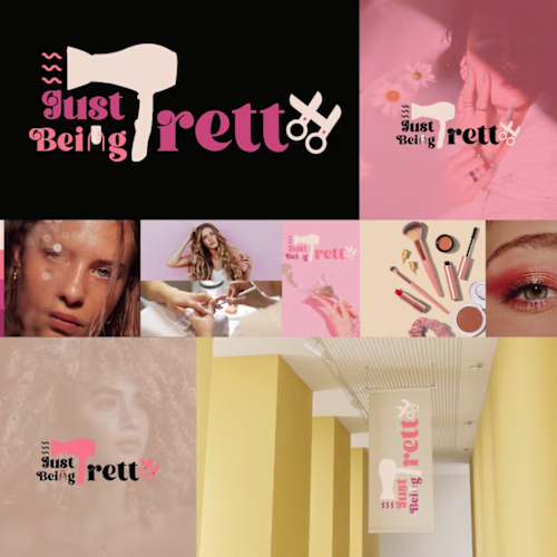 Just Being Pretty logo & Branding (Beauty & Cosmetics)