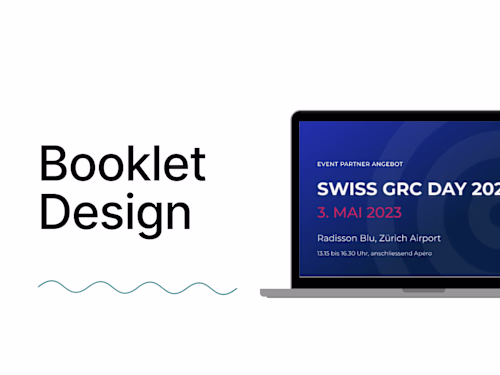 Booklet design - event