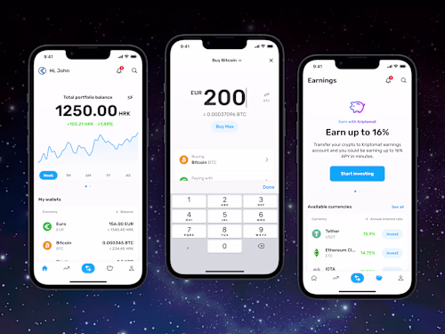 Cryptocurrency exchange app