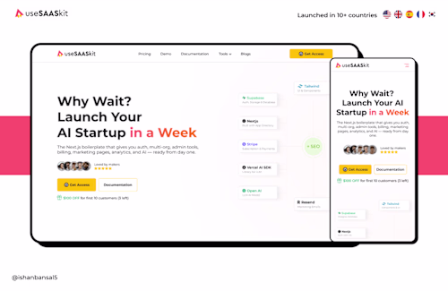 useSAASkit - B2B SaaS Product