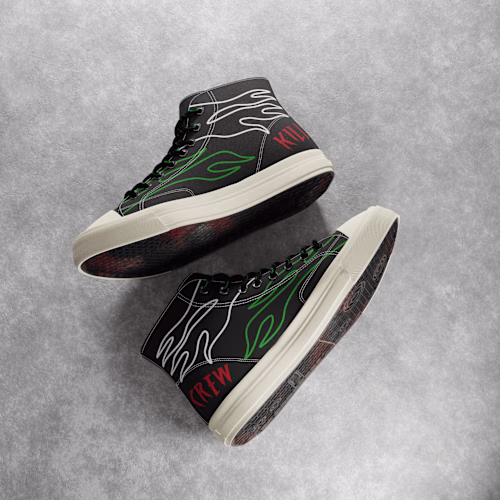 Kill Crew Fire Canvas Shoe