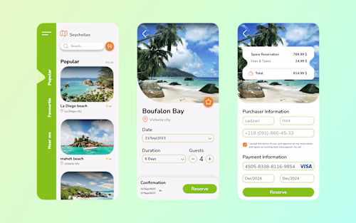 reservation \ travel app :: Behance