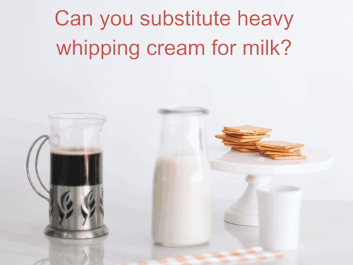 Can you substitute heavy whipping cream for milk?