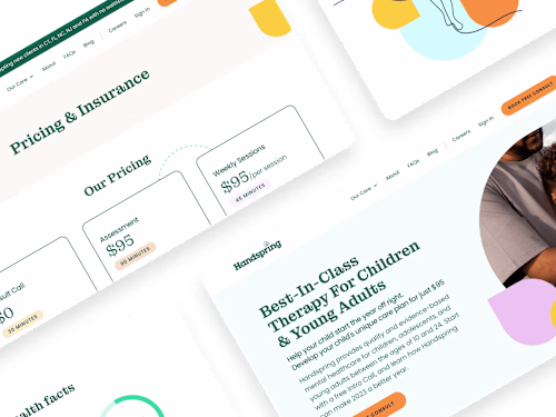 Marketing site for telehealth startup