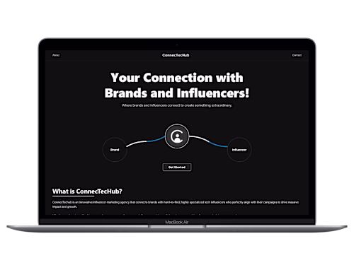 Landing Page for Influencer Marketing Agency