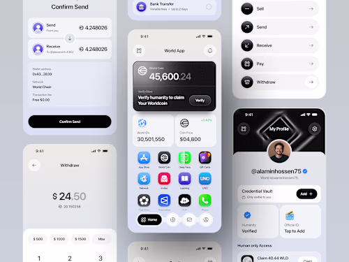 A next-generation WorldCoin Super App concept designed to br...
