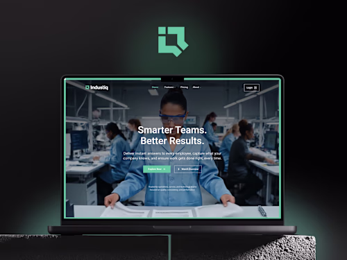 Industiq - Saas Website 