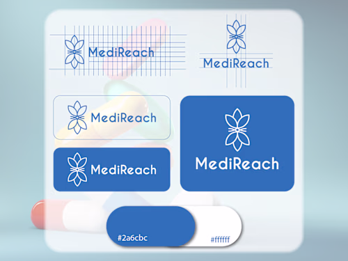 Logo Design for MediReach Telemedicine Startup