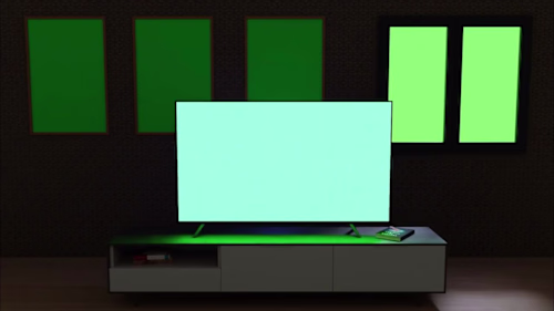 3D scene - TV transition