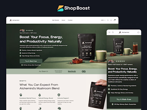 Homepage for Alchemind