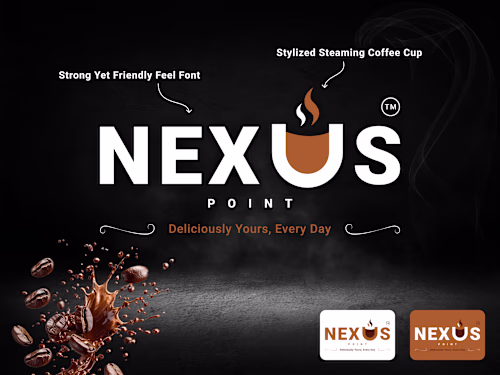 Brand Identity and Logo Design for Nexus Point Cafe
